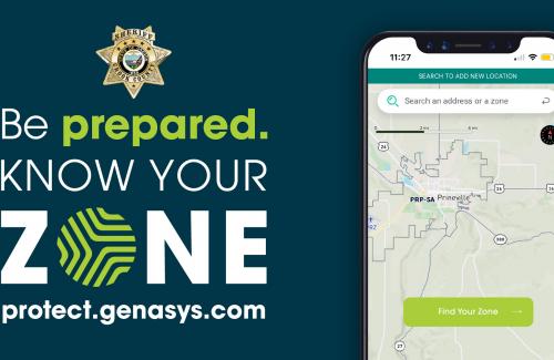 flyer for genasys evacuation zone