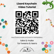Lizard Keychain Instructions