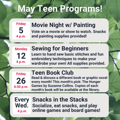 May Teen Programs