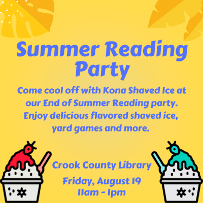 End of Summer Reading Party