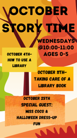 Childrens Program: October Story Time