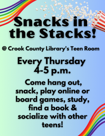 Teen Program: Snacks in the Stacks