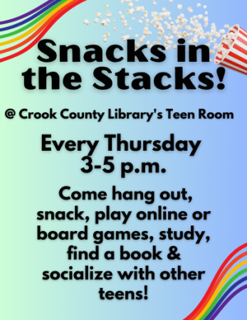 Teen Program: Snacks in the Stacks