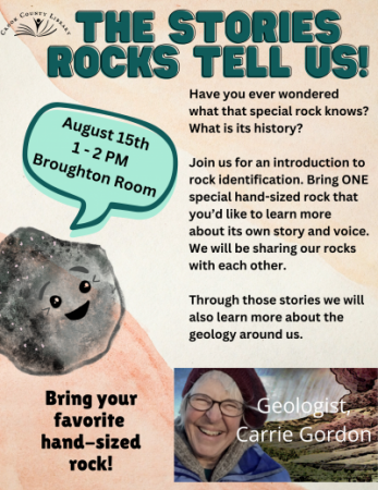 All Ages Program: "The Stories Rocks Tell Us!"