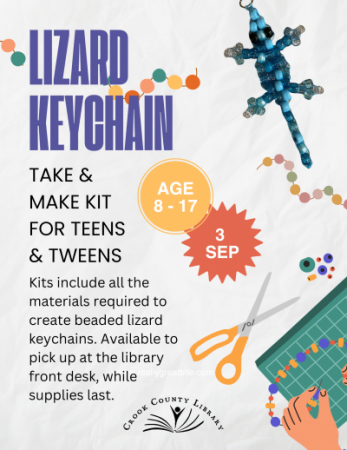 Tween & Teen Lizard Keychain Take & Make Kit