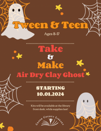 Tween/Teen Clay Ghost Take and Make Kit