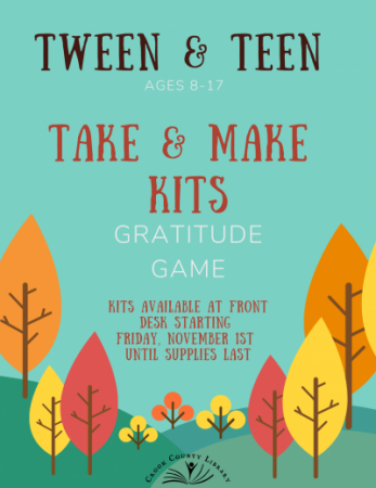 Tween & Teen Gratitude Game Take & Make Kit
